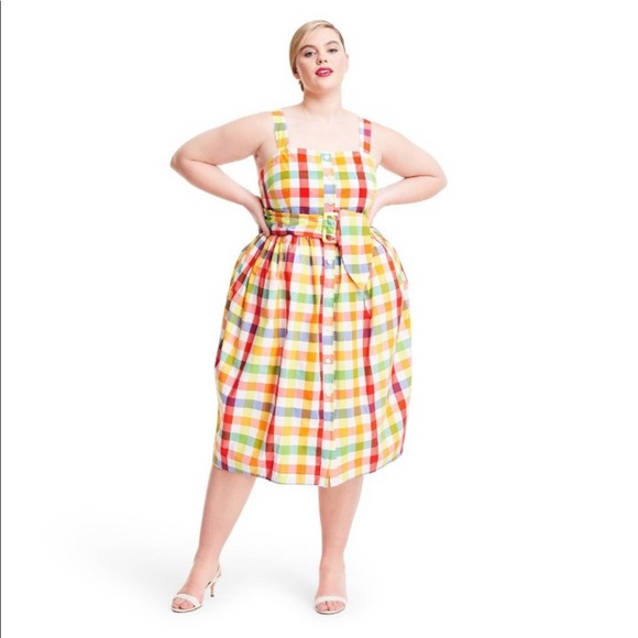 NWT Christopher John Rogers x Target Plaid Dress. Size 2 - Picture 4 of 13